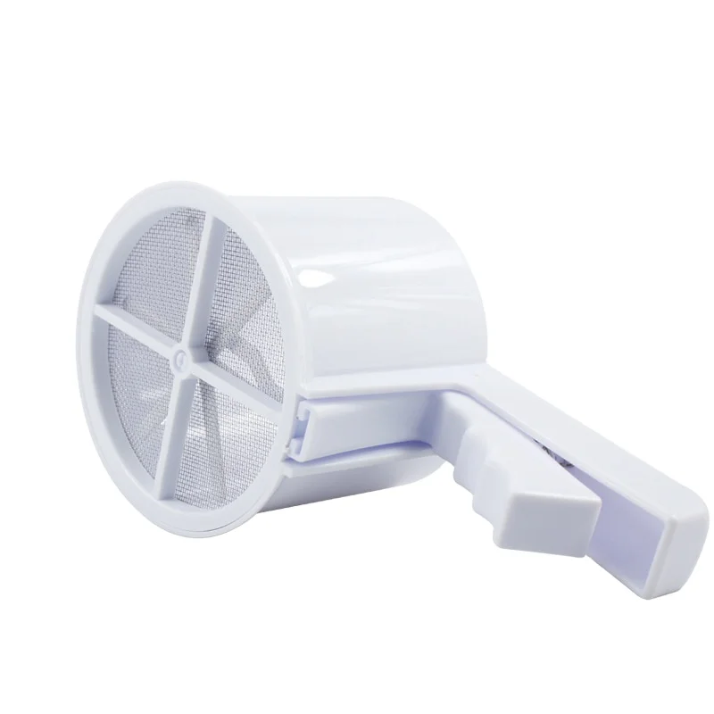 Spot semi-automatic flour sieve, sugar powder sieve, baking tool, manual powder sieve, convenient handheld flour filter