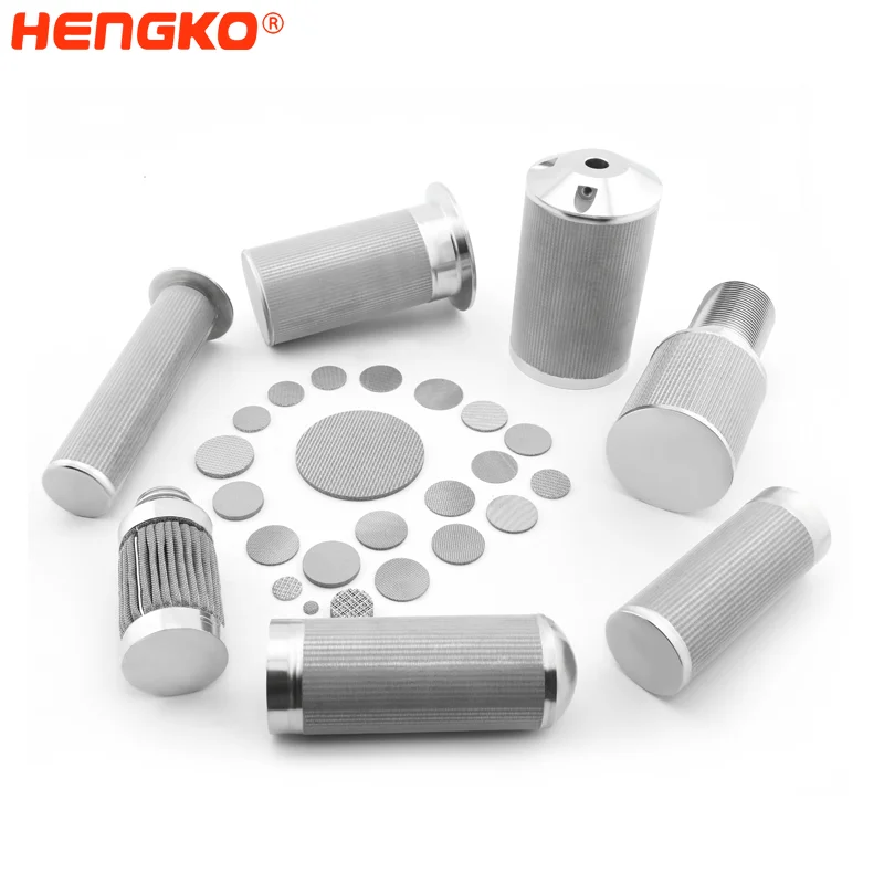 Dust Collector Liquid Filtration Sintered Porous Metal Cartridge Filter Element Industrial Hydraulic Machine Oil Filters