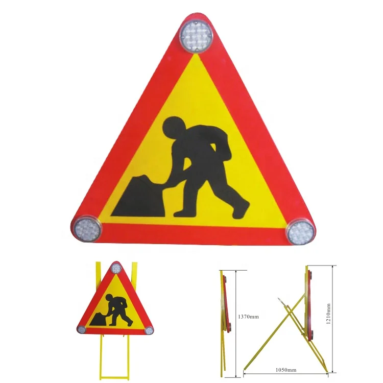 China Manufacturers New Products Traffic Tripod Sign Stand Display Traffic Signs