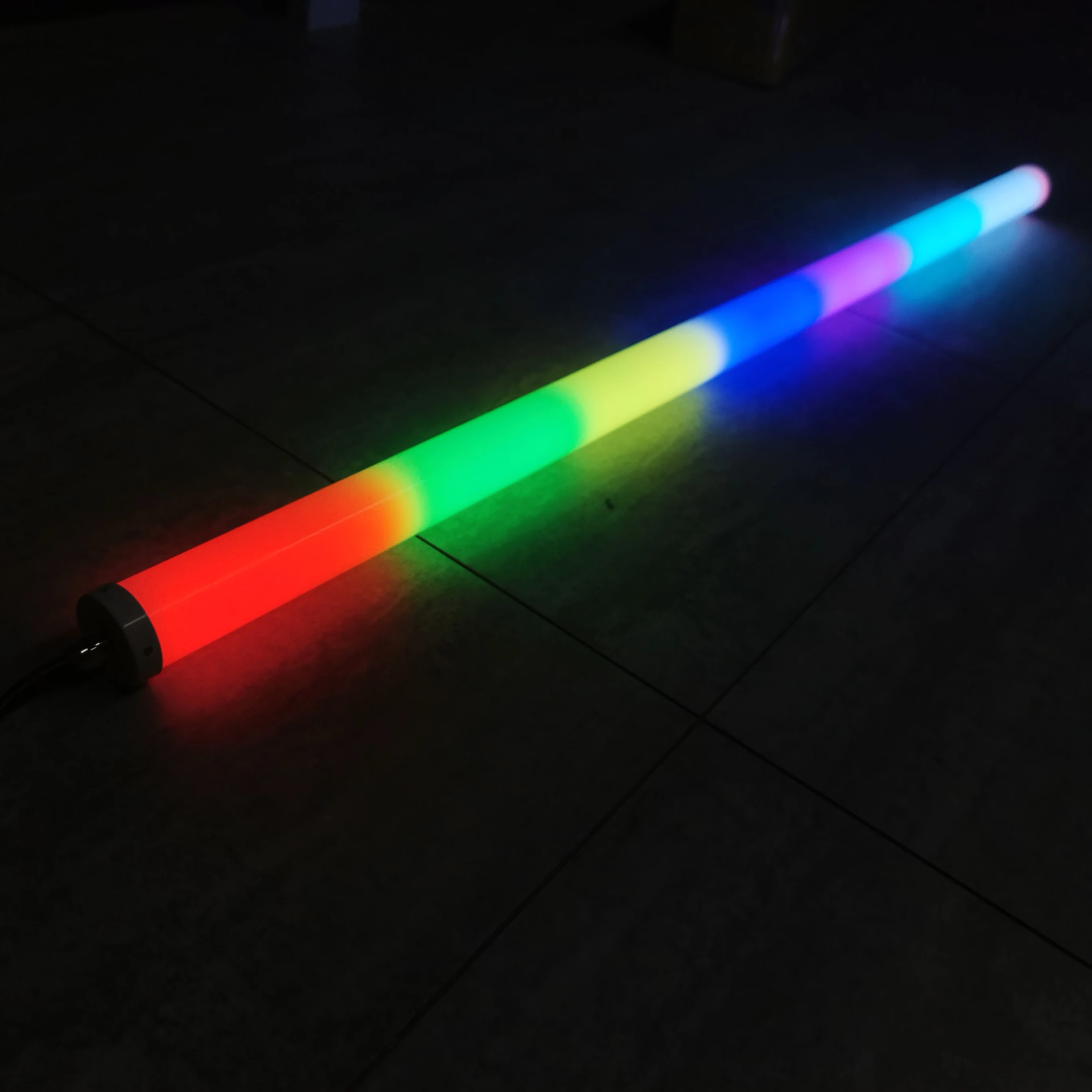 100cm led RGB digital tubes chasing rigid bar waterproof 12v 60 pixels dia 40mm linear neon lights