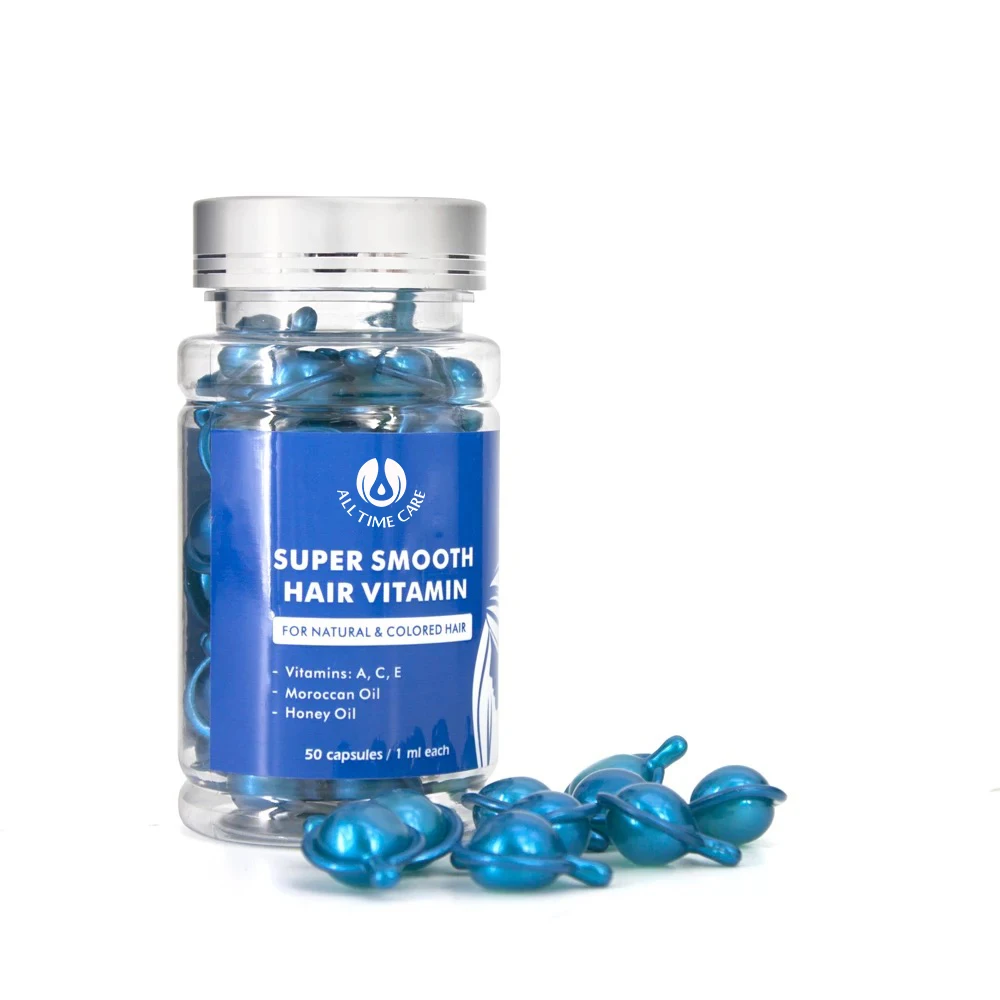 Best Hair Serum Private Label Heat Protect Blue Frizz Hair Repair Care Aloe Vera Human Hair Serum