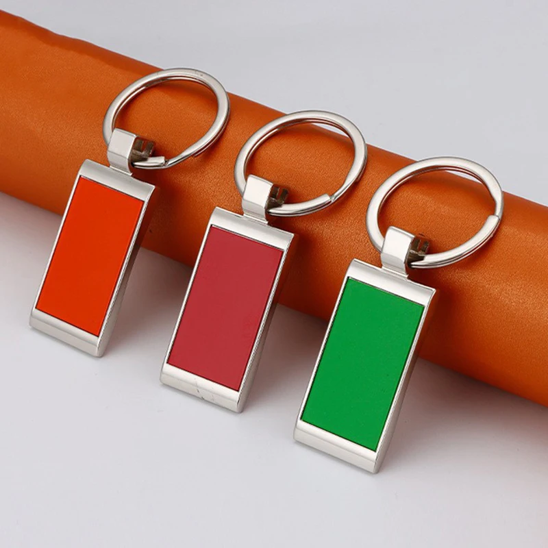 Wholesale Blank Key Chain Keyring Customizable Keychain In Bulk Car Logo Round Sublimation Zinc Alloy Metal Keychain Custom