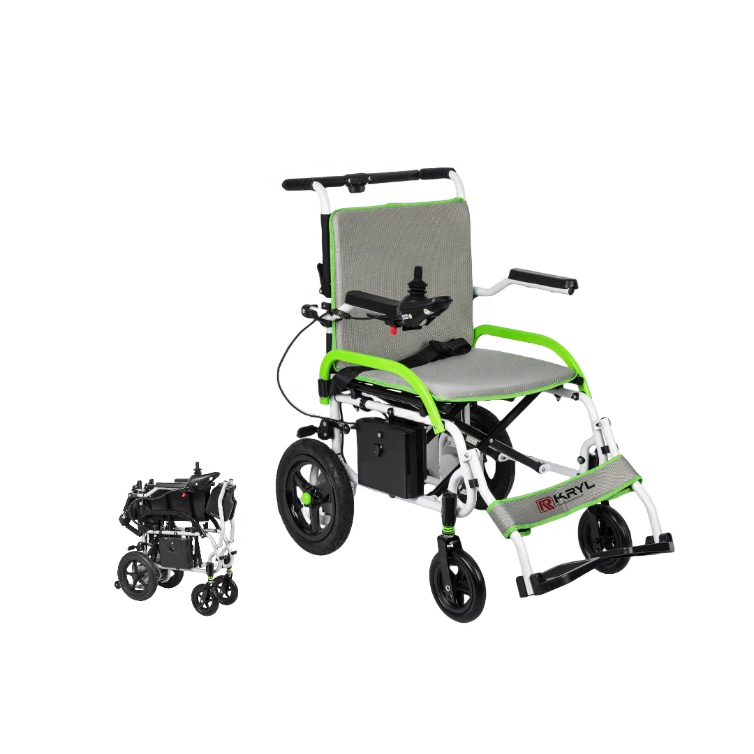 KRYL 2024 New Foldable Wheel Chair Handcycle Aluminum Wheels Electric Wheelchair