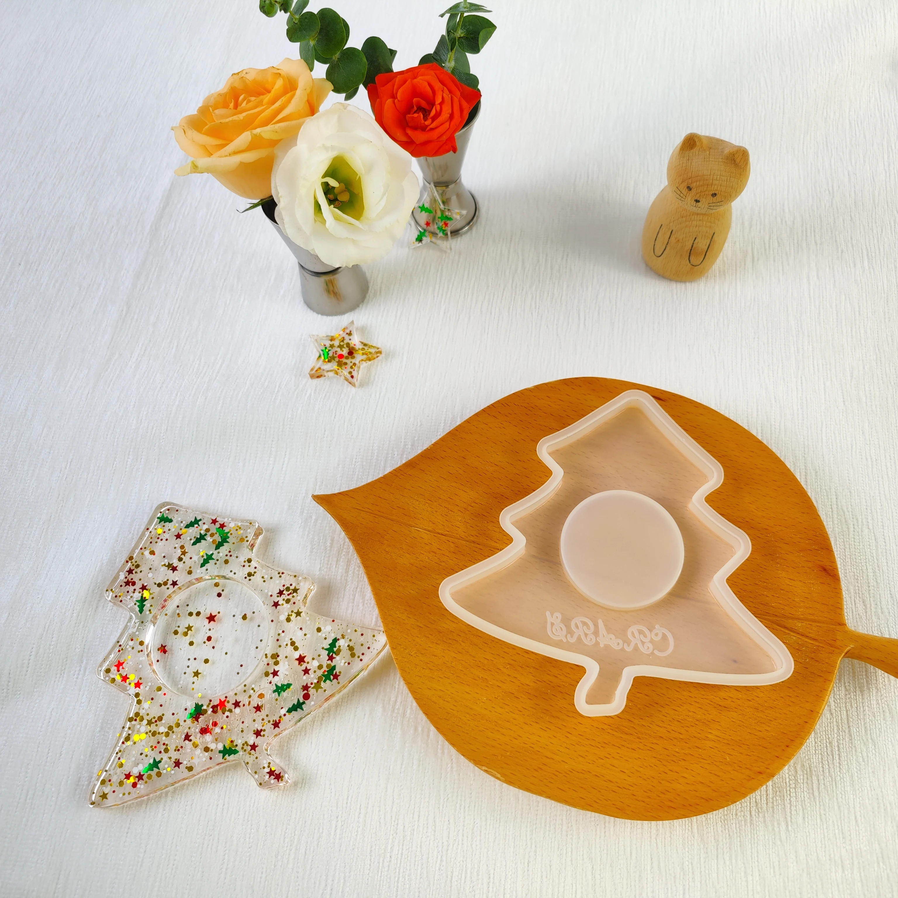 Factory Wholesale Epoxy Resin Jar Baluster Heart Silicon Mold