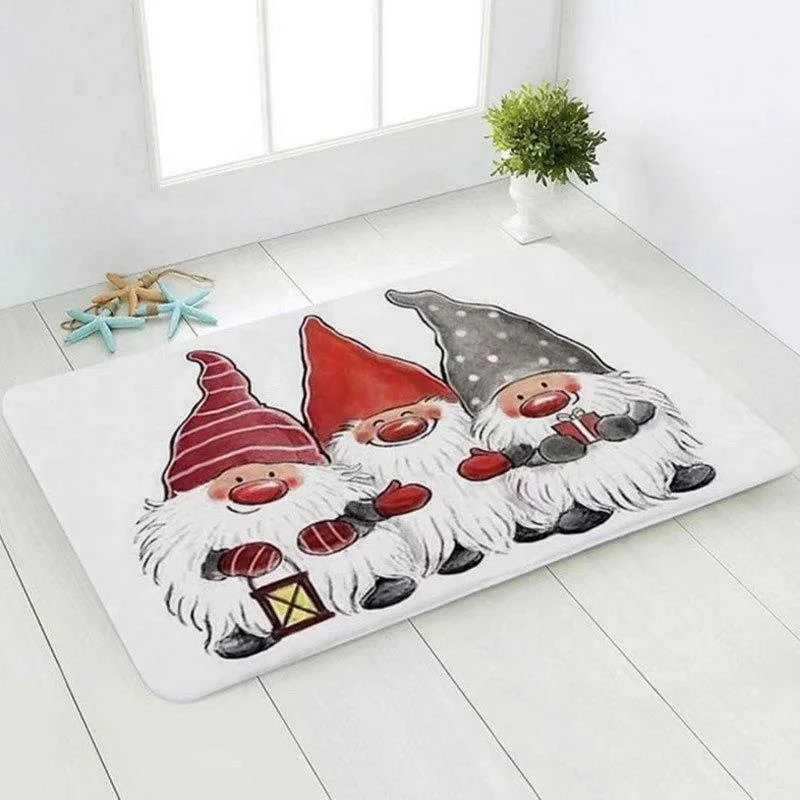 JM Modern Crystal Velvet Floor Mat Non-Slip Absorbent Foot Pads Bedroom Corridor Entrance Wholesale Christmas Carpet