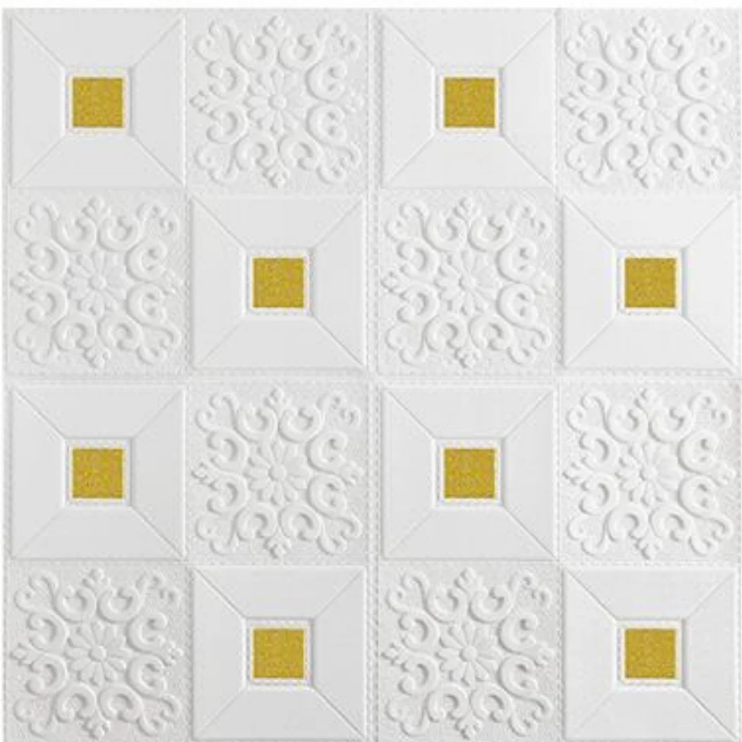 Interior Home Decoration Wallpaper PVC Waterproof Easy to Cut Ceiling Tile Vinyl 3d Wall Panel For TV Background and Ceiling