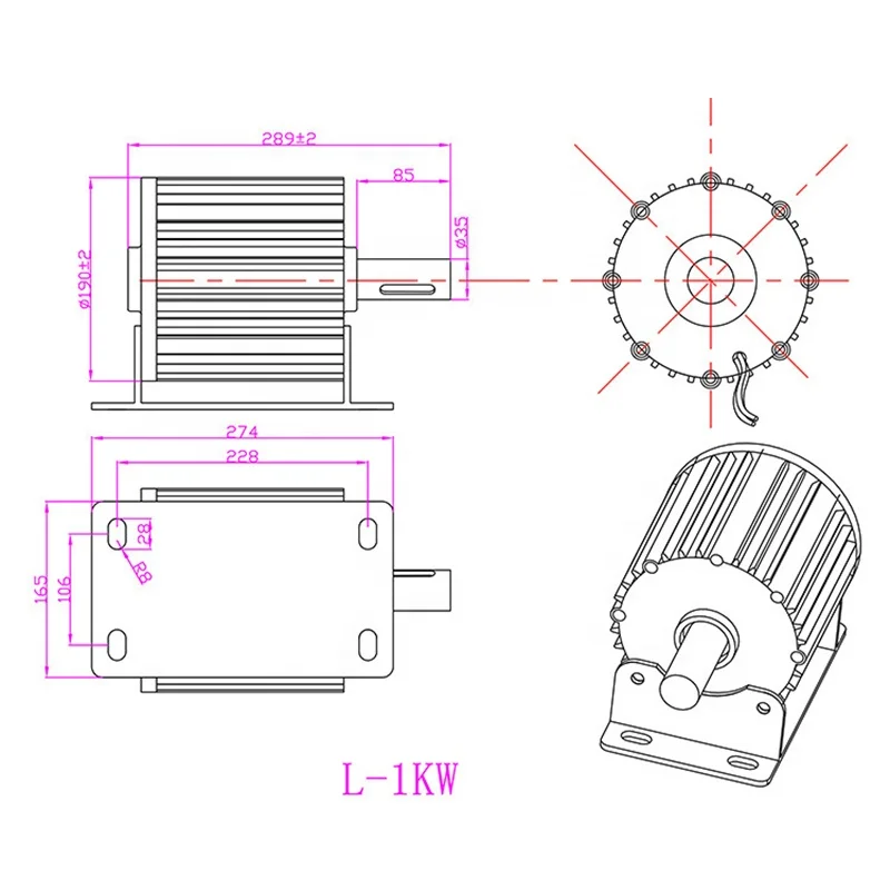Factory wholesale excellent quality 2.5KW 96V 333 rated speed 50hz low rpm wind power or mini water turbine generator