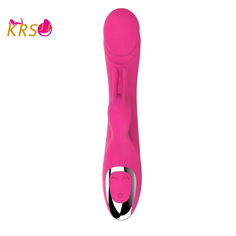 KRSJJ Silicone ABS waterproof Double motor 12-frequency Simulation penis vibration certificate vagina sex toys women vibrator