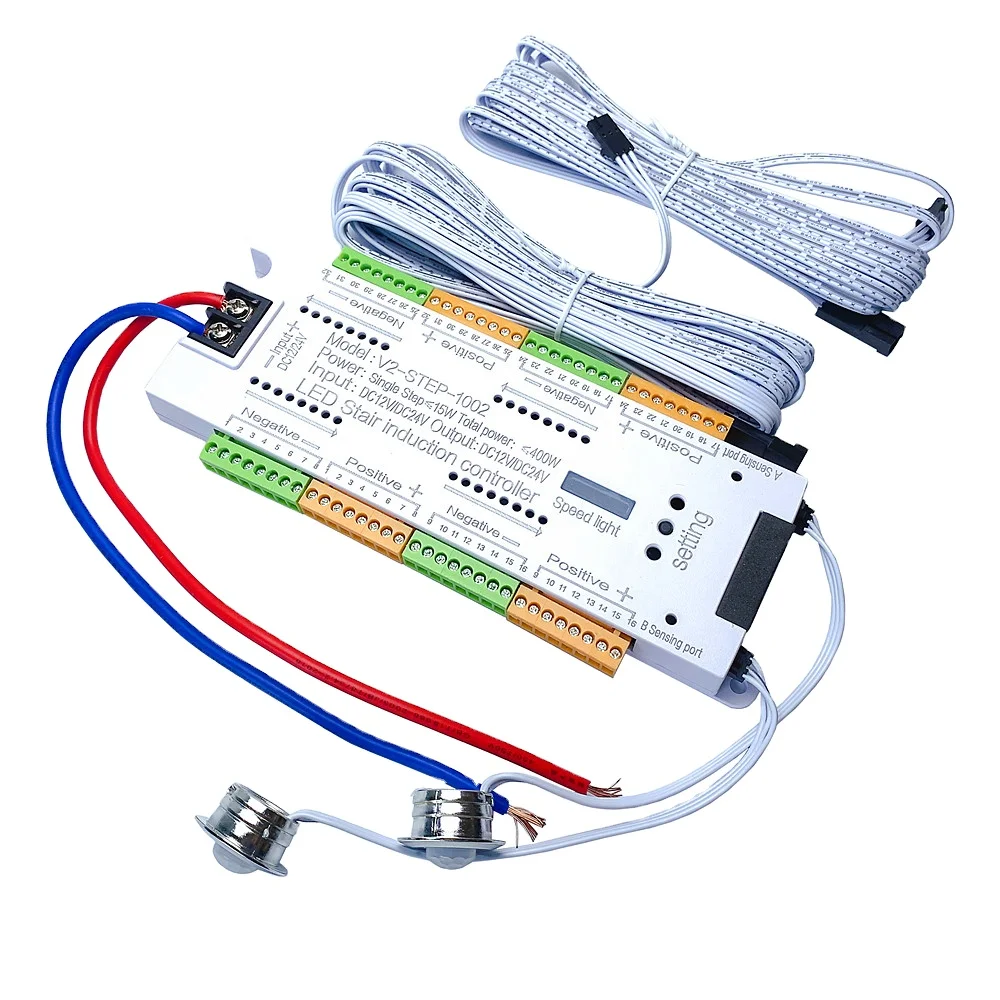 Manufacturer Issued New Programmable Stair Controller DC12V 24V LED Stair Motion Sensor Controller