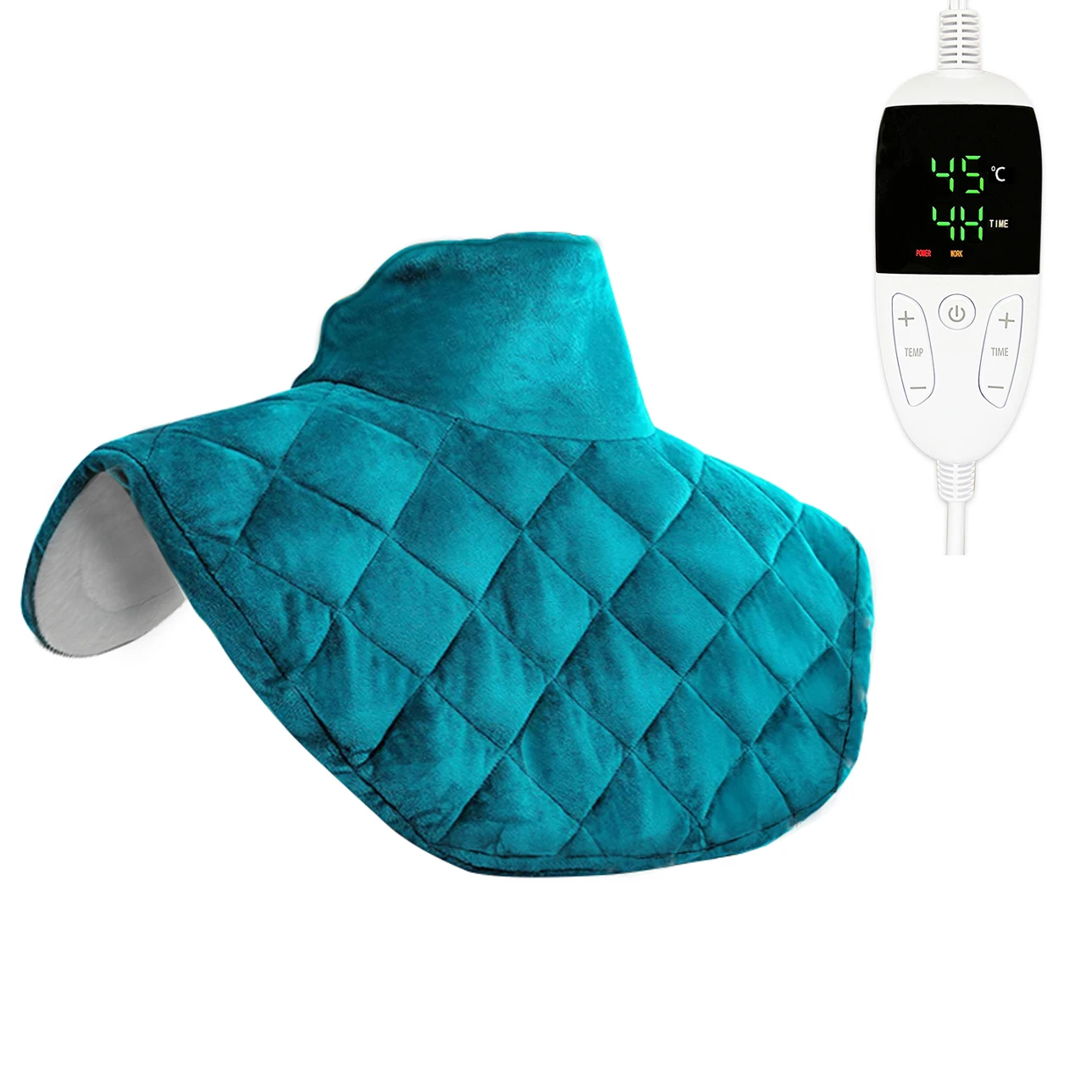 Weighted Heating Pad for Neck and Shoulders Large Electric Heated Neck Shoulder Wrap for Pain Relief