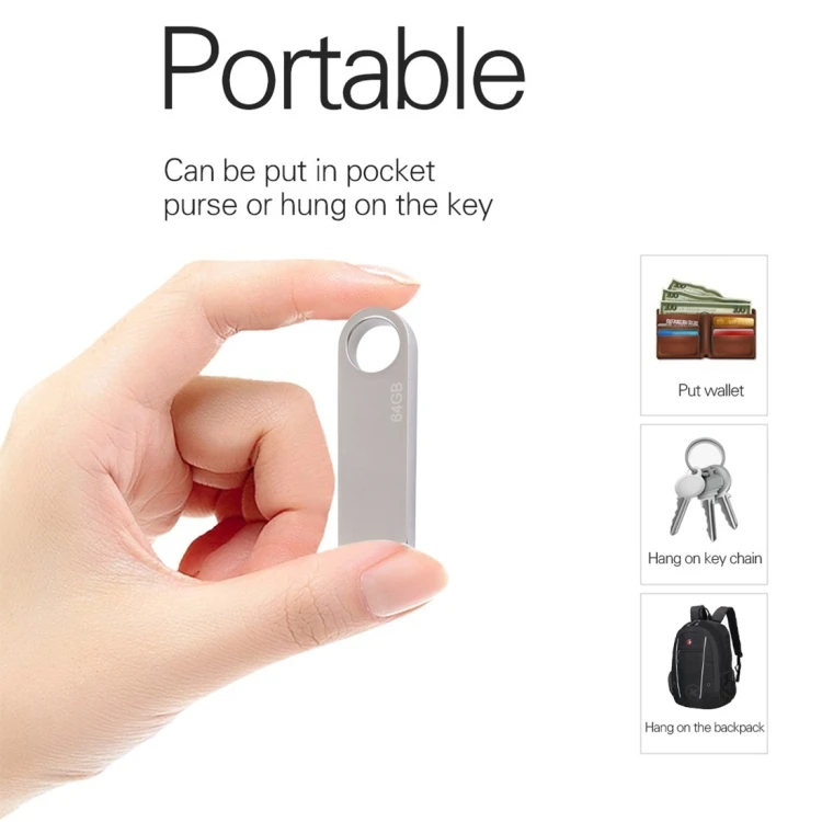 High quality OEM logo USB 64GB Metal carabiner usb stick memory disk 8GB 16GB 64GB 128GB 256GB USB flash drive