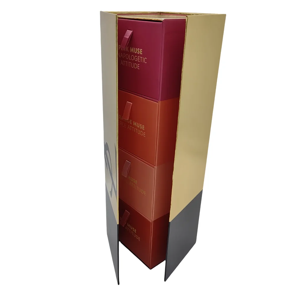 Customized Matte Finish Lipstick Packaging Boxes Personalized Rigid Beauty Storage Small Drawers Made Paperboard-for Cosmetics