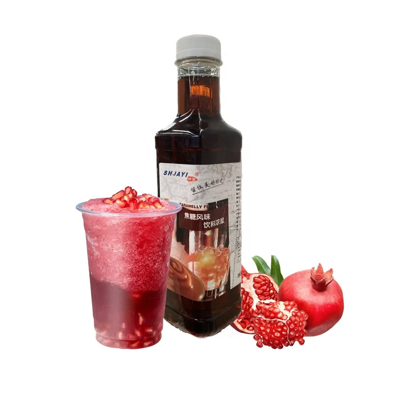 New Product Factory Wholesale 100% High Quality bubble tea pomegranate flavor syrup SHJAYI monin Supplier