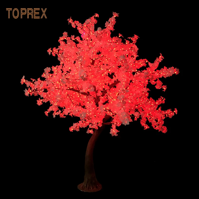 Водонепроницаемое искусственное наружное украшение Toprex RGB синхронное изменение цвета светодиодное освещение в виде кленового дерева