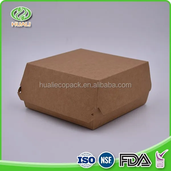Paper Hamburger Box For Kfc Mcdonald