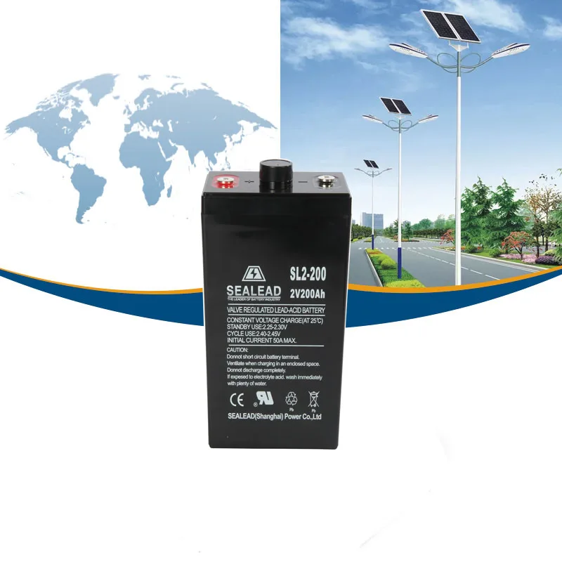 
Rechargeable 2v 200ah Front Terminal Gel Battery Maintenance Free Bateria 