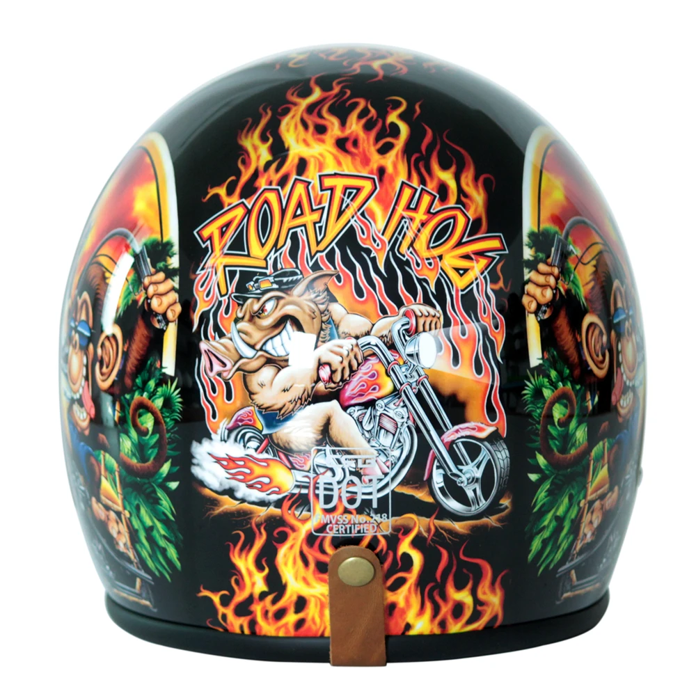 Vintage Open Face Motorcycle Helmet High Quality Motorbike  Chopper Style Retro Helmets Moto Capacete Scooter Helmets DOT