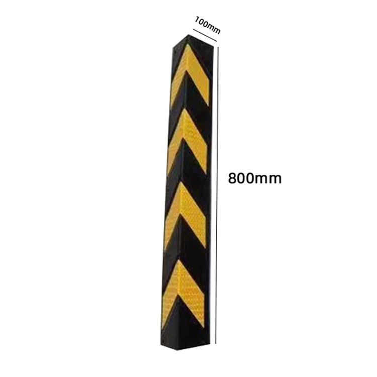 Factory Good Quality Reflective Rubber Wall Corner Protector Anti-collision Guard
