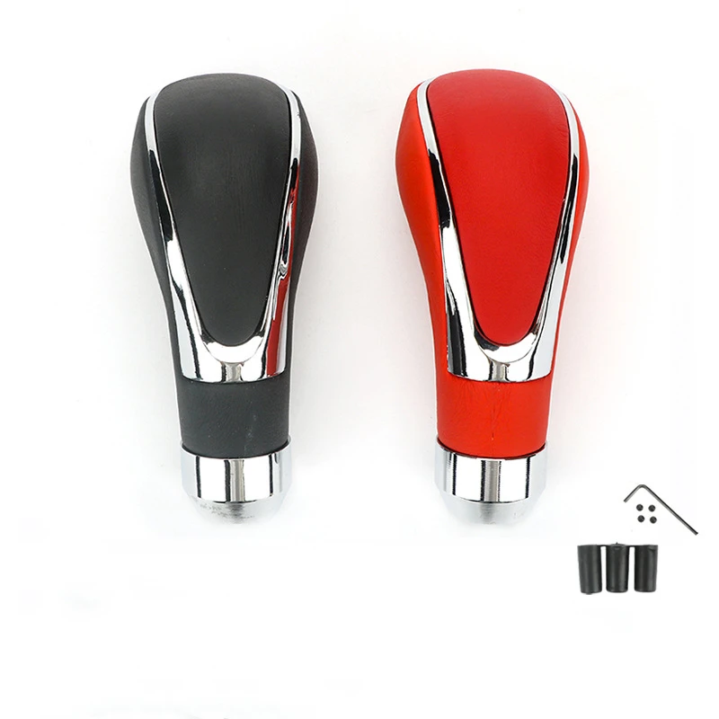 Universal Red and Black Automatic Car Gear Shift Knob Stick Head Handle
