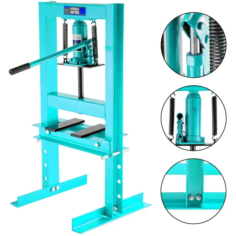 Heavy Duty Vertical H Frame 12 Ton Hydraulic Shop Press