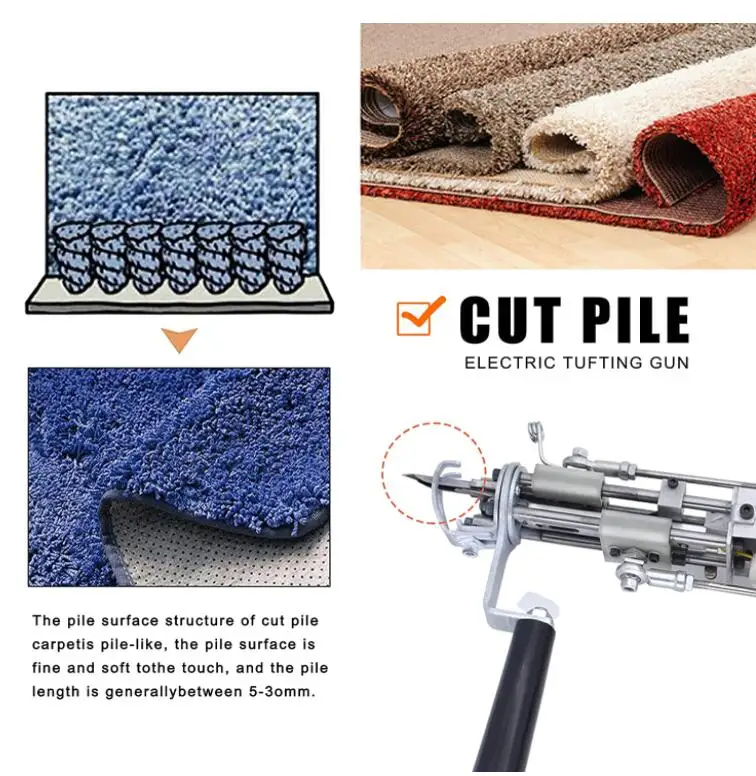 ENJOY 2 IN 1 Cut pile & loop pile tufting gun carpet rug tufting gun