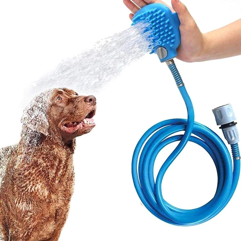 Pet Dog Bathing Cleaning Set Tool Pet Bath Brush For Bathtub and Outdoor Garden