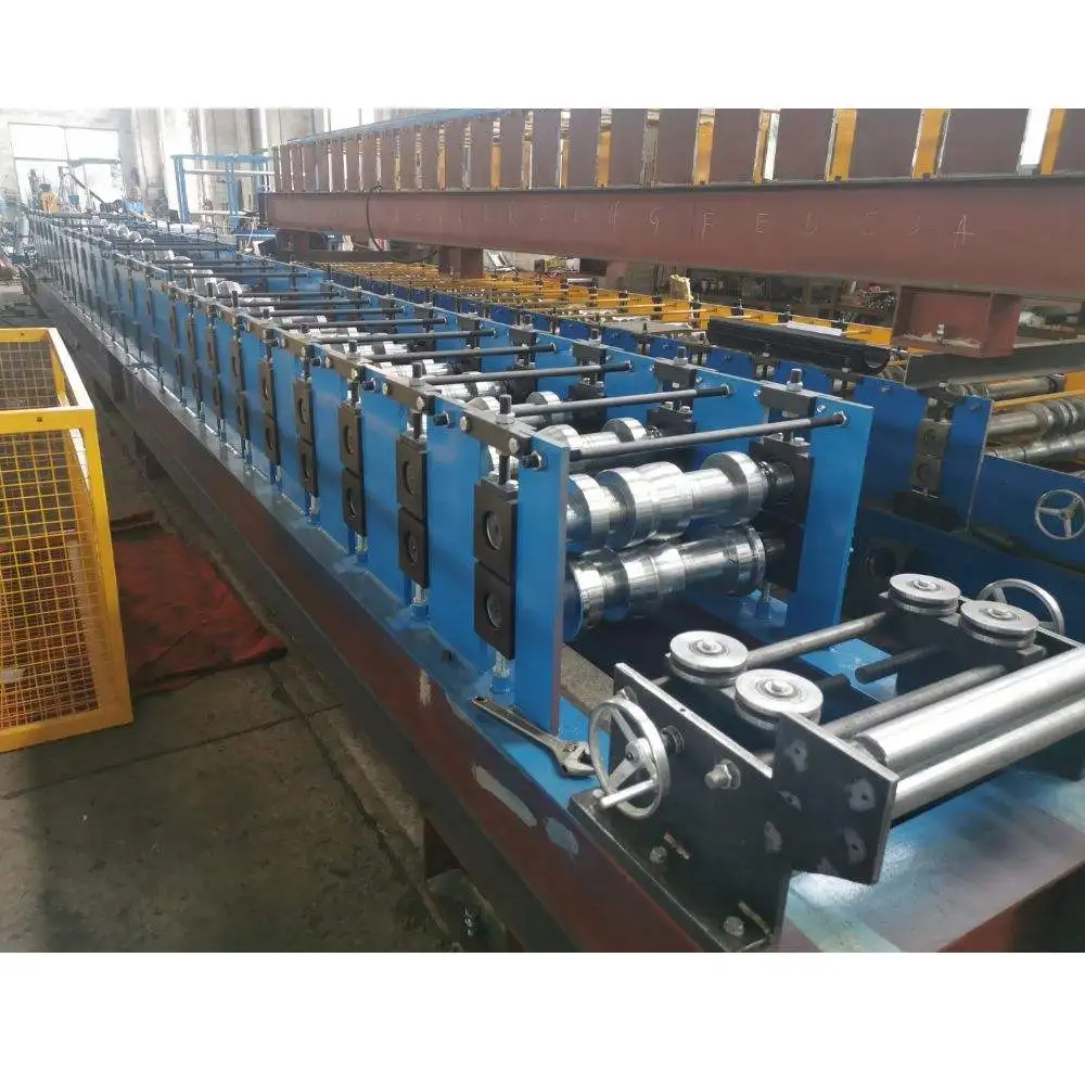 Automatic 1.5-2.0mm Galvanized Steel Laser Welding Storage Racking Step Beam Roll Forming Machine