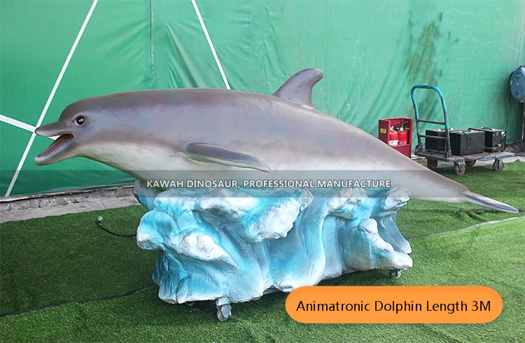 Robotic Marine Animal Animatronic Dolphin Customize Dolphin Statue for Water World
