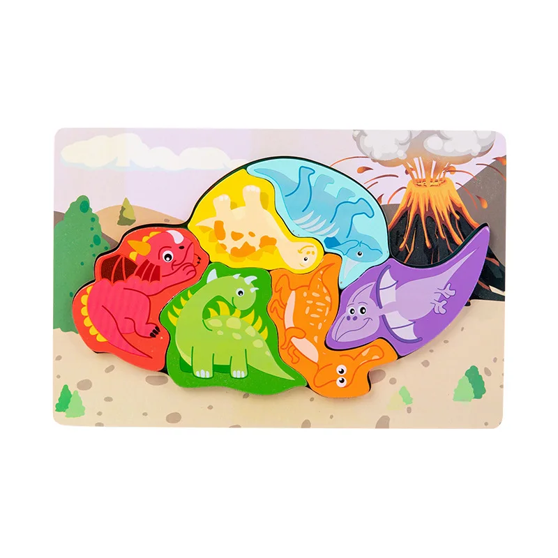 Wooden Puzzles for Toddlers 2-7 Years Old Preschool Educational and Learning Animal Jigsaw Puzzle Toy Gift for Boys and Girls