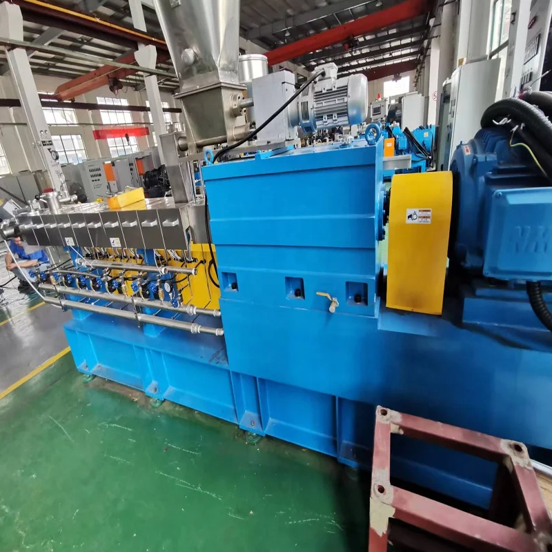 Underwater Pelletizer rubber blend TPU ABS Twin Screw Compounding Extruder for Granules Making