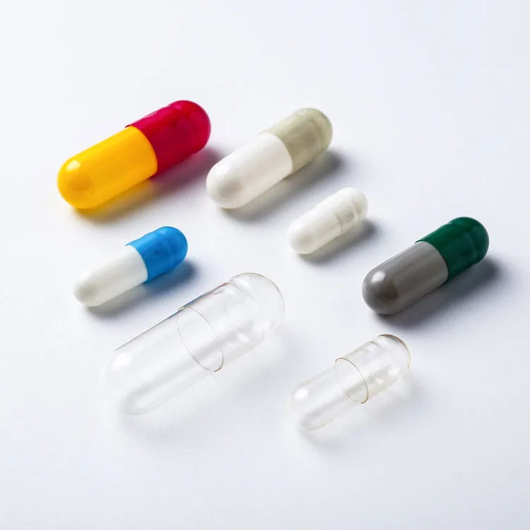 Pharmaceutical halal capsules customizable size transparent empty capsule shell gelatin vacias capsules