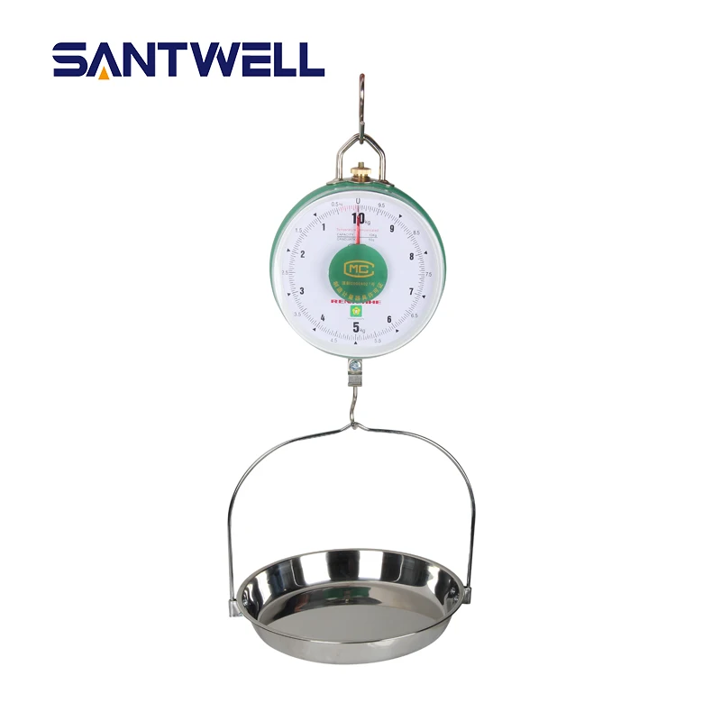 Santwell 10kg Kitchen Spring Dial Balance Tension Mechanical Weighing Food Scales