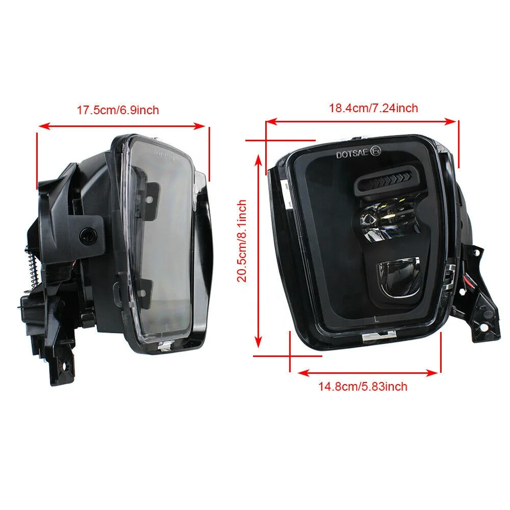 New arrival Dodge ram fog lights 2013-2017 ram fog light led fog lamp for Dodge ram 1500 OEM replacement led lights