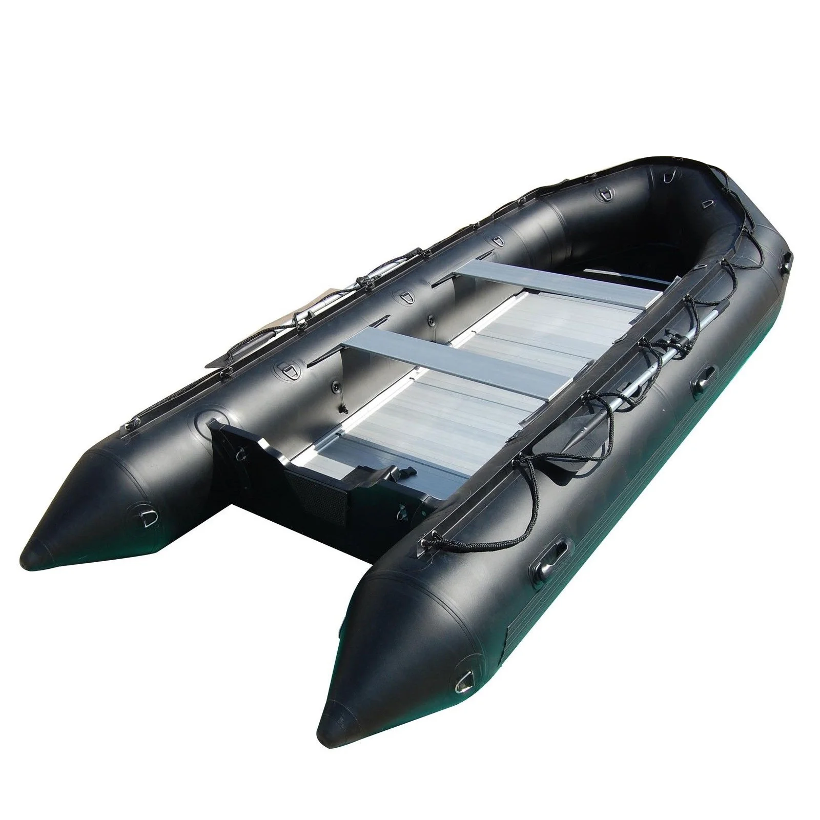 430cm Durable Orca/Taiwan Hypalon Material Inflatable  Rescue Boat Aluminum Hull Rigid Speed Boat