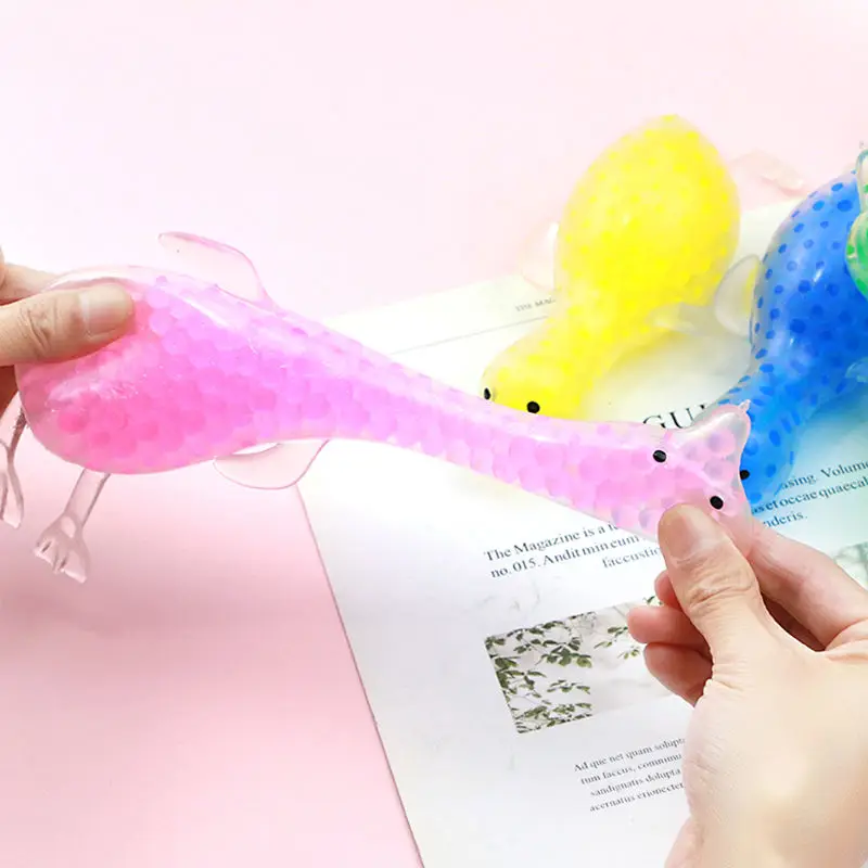 Custom OEM kawaii duck shape Eco-friendly TPR Toys for kid relief stress