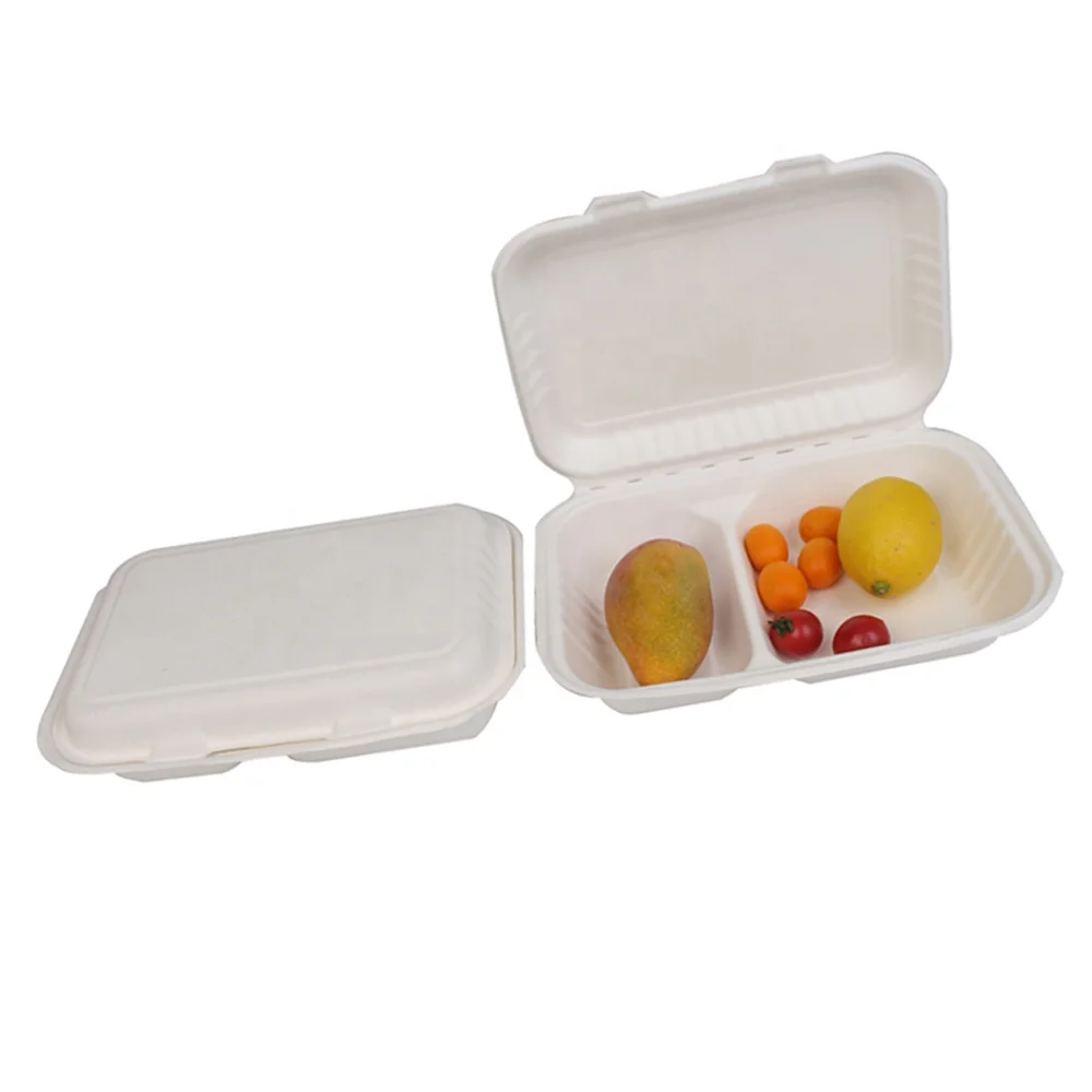 H-96-2 GreenPacking Eco Pulp Paper Sugarcane Pulp Packaging Food Box