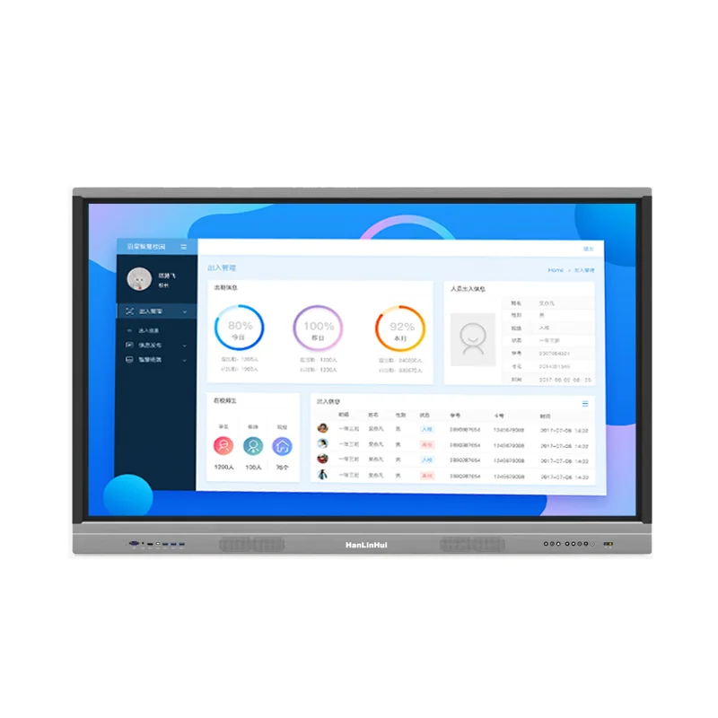 
65 Inch Active Smart Classroom Teaching Electronic Intelligent board classroom interactive whiteboard white 