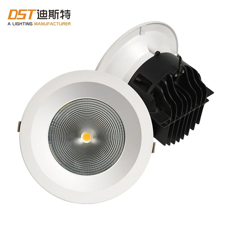 China Factory Indoor Lighting COB Down Light Aluminum Recessed 10w 20w 30w 40w 50w LED Downlight