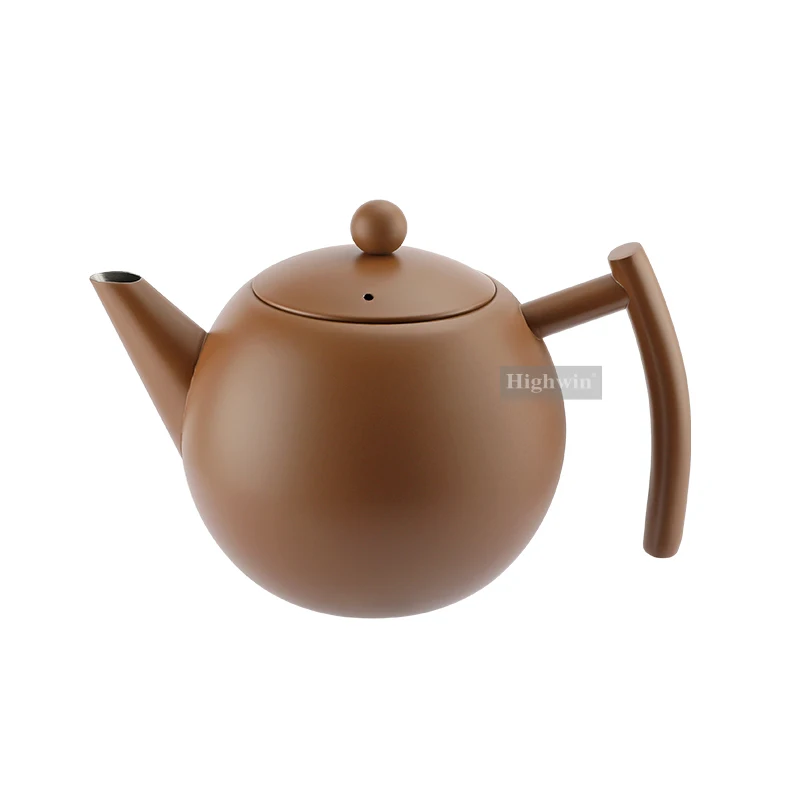 HIGHWIN 500ml 1000ml 1500ml Tea Pot Stainless Steel Teapot with Removeable Infuser