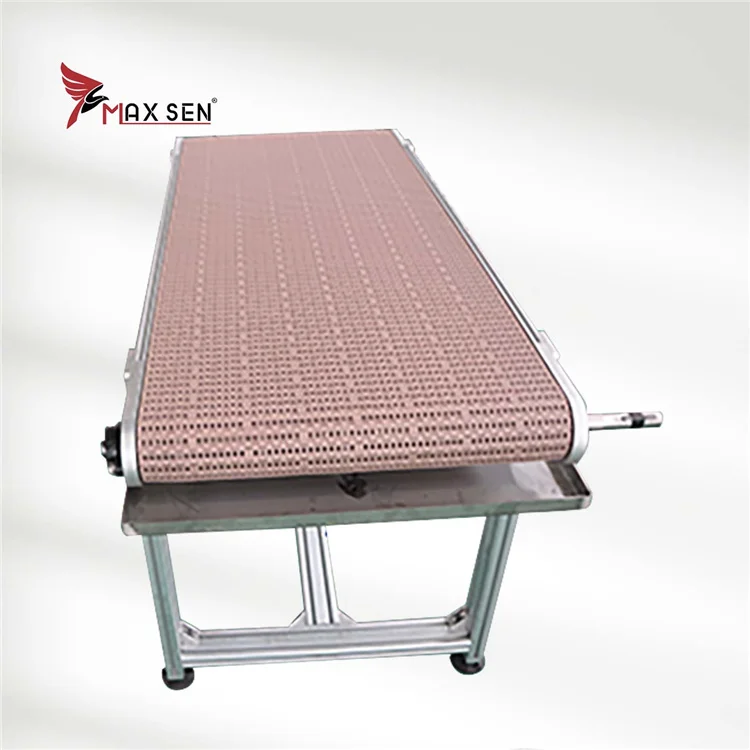 Maxsen Food grade modular belt conveyor Plastic belt conveyor flush grid belt conveyor for sale
