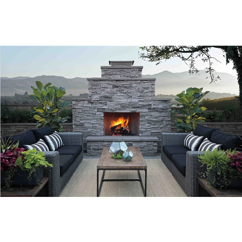 Berich GB-BA2018 Factory sell  fake cladding black slate stacked stack colored blocks stone for home