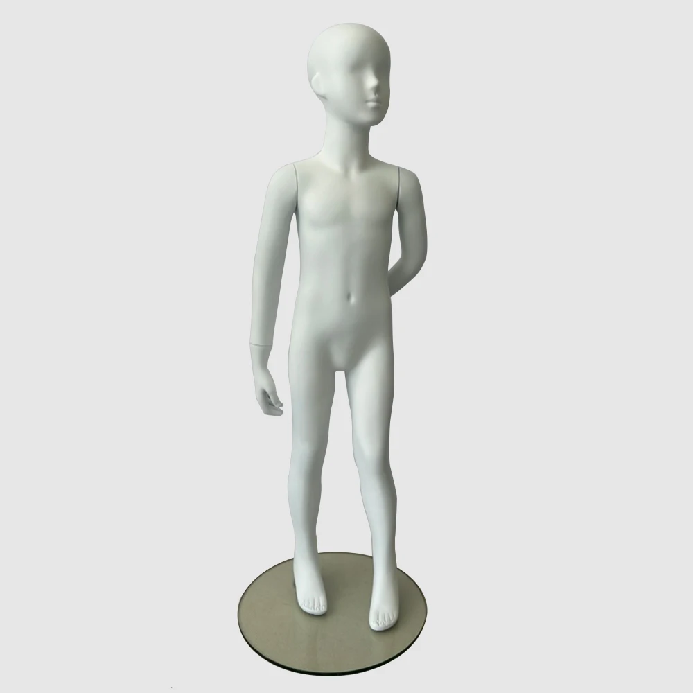 white egg head kid full body mannequins FRP children mannequin dummy child fashion clothes mannequin for display