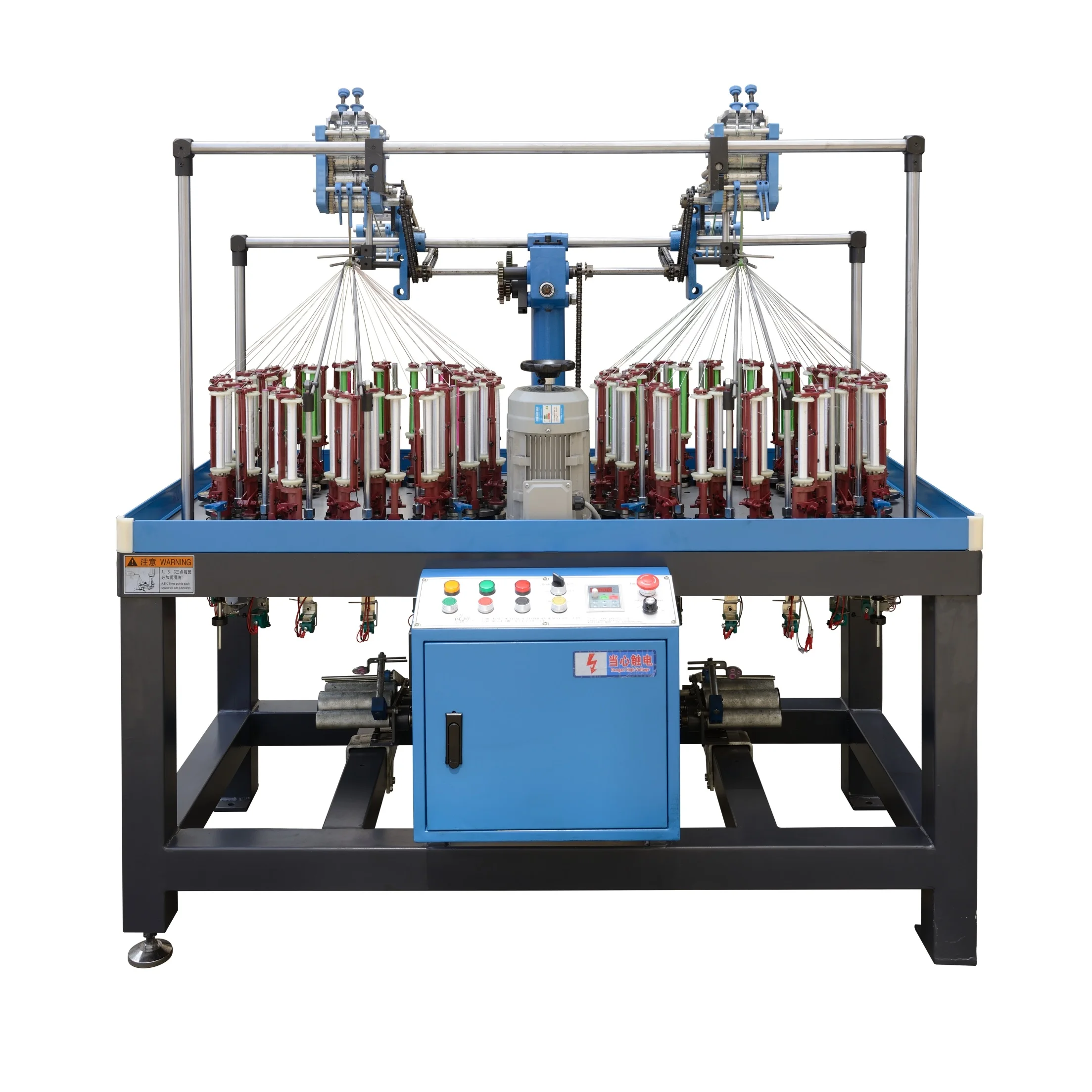 Customizable High Speed Narrow Fabric Elastic Flat Belt Braid Machine Maker