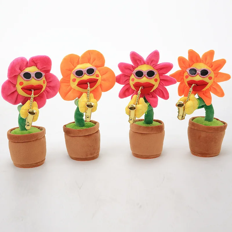 Wholesale Talking Game Singing Plush Toy Recording Musical Toy Dancing Cactus