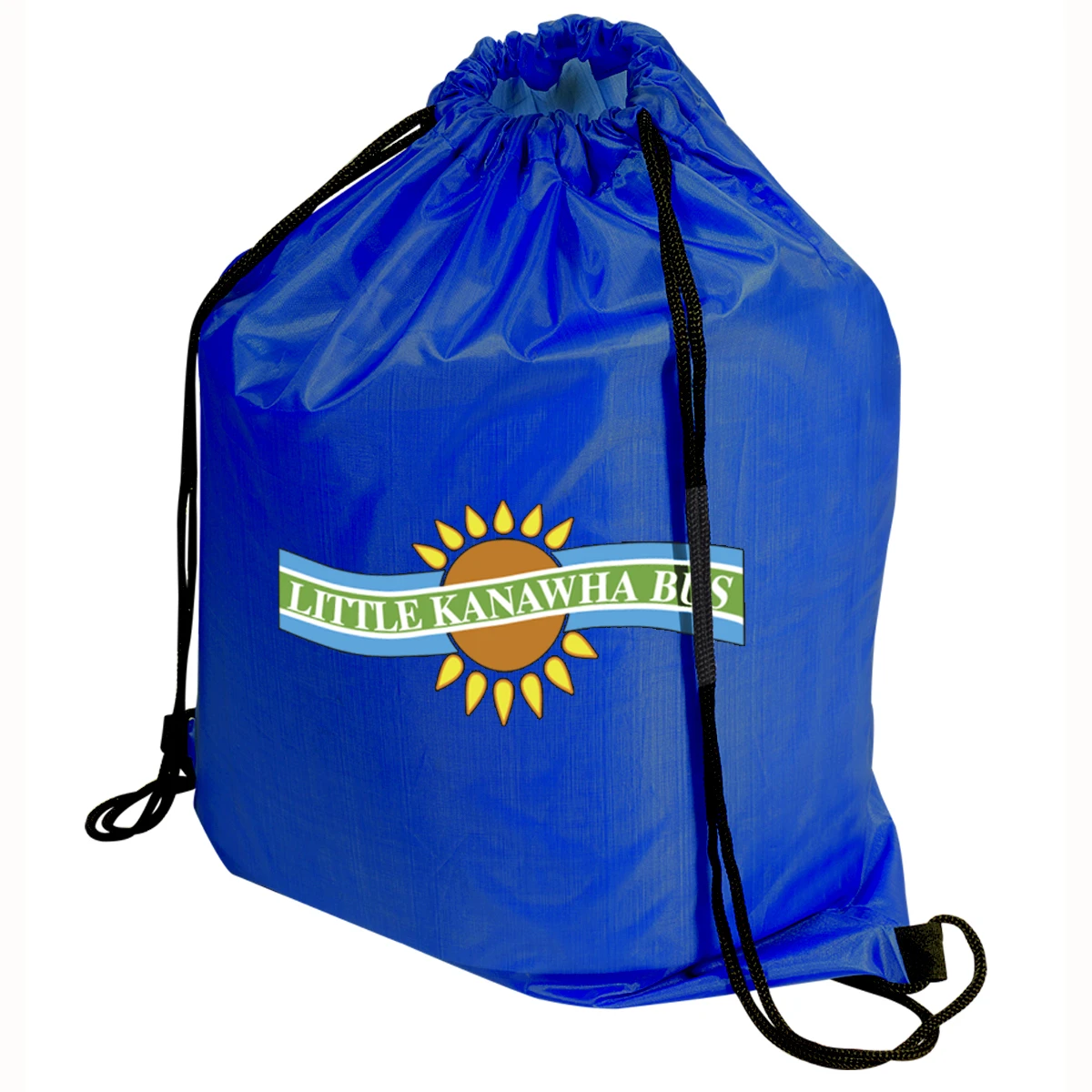 Customized Promotional Polyester Nylon Marathon Race Running Drawstring Backpack Bag