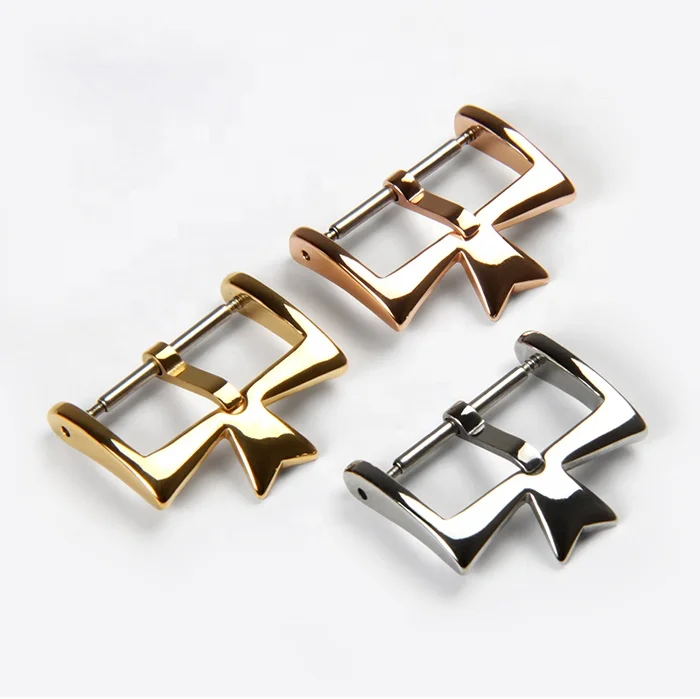 Fine Stainless Steel Buckle Watch  E Polished Frosted Brushed Buckle Ring Buckle Strap 18Mm 20Mm 22Mm Watch Clasp