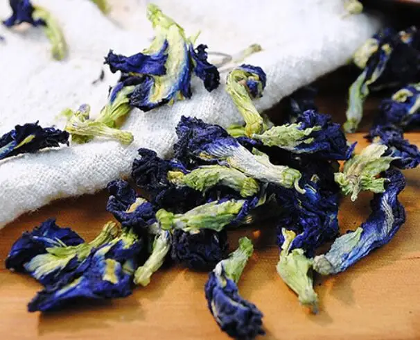 Blue color  tea natural raw Clitoris Ternatea dried flowers