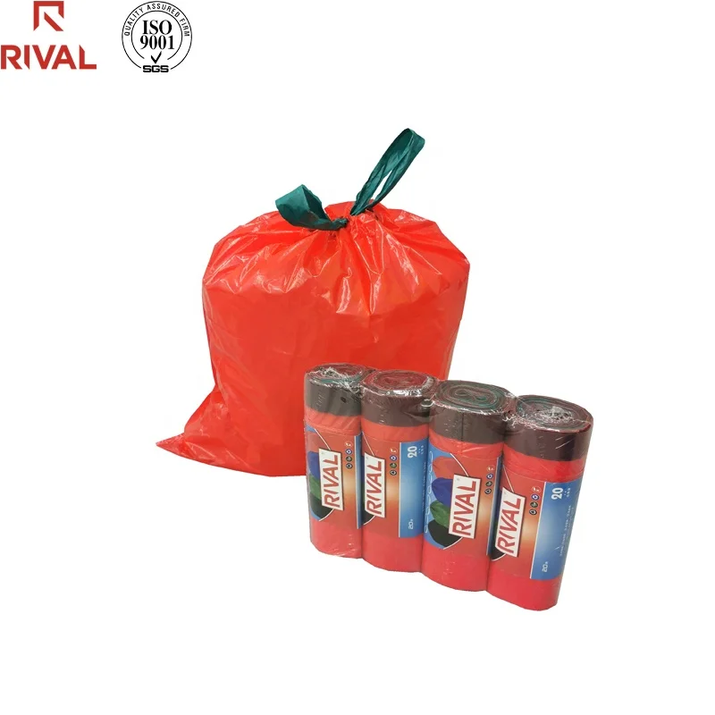 ISO 9001 Factory ldpe garbage bag, plastic garbage bags, biodegradable blue trash bags black bin bag liner