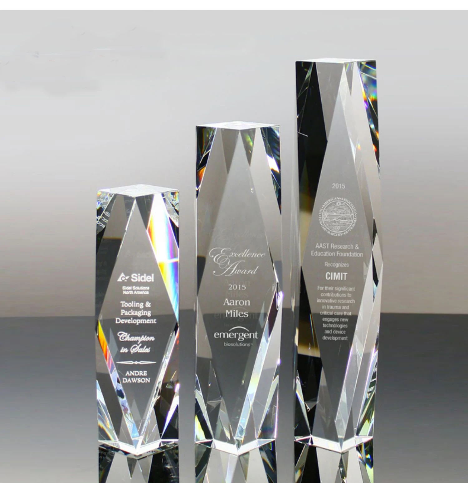 ADL Crystal Diamond Rhombus Star Glass Trophy High-Quality Making Machine Blank Crystal Trophy with Customized Logo