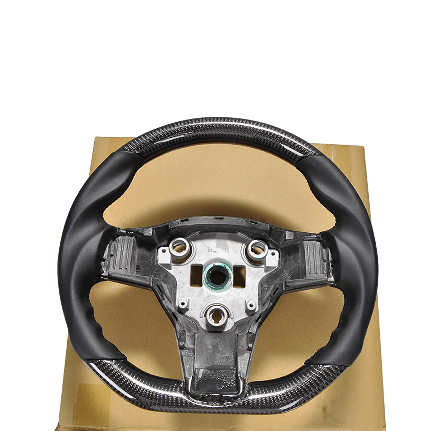 Carbon Fiber Steering Wheel For Tesla Model 3 Model Y Car Steering Wheel